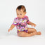 Short-sleeved bodysuit with farm