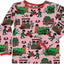 Long-sleeved top with garden
