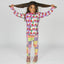 Long-sleeved blouse with birds