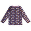 Long-sleeved top with badger and squirrel