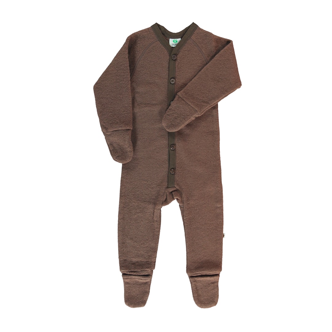 Wool suit in thick wool fleece