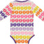 Long-sleeved body with mini apples