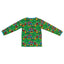 Long-sleeved blouse with mushroom houses
