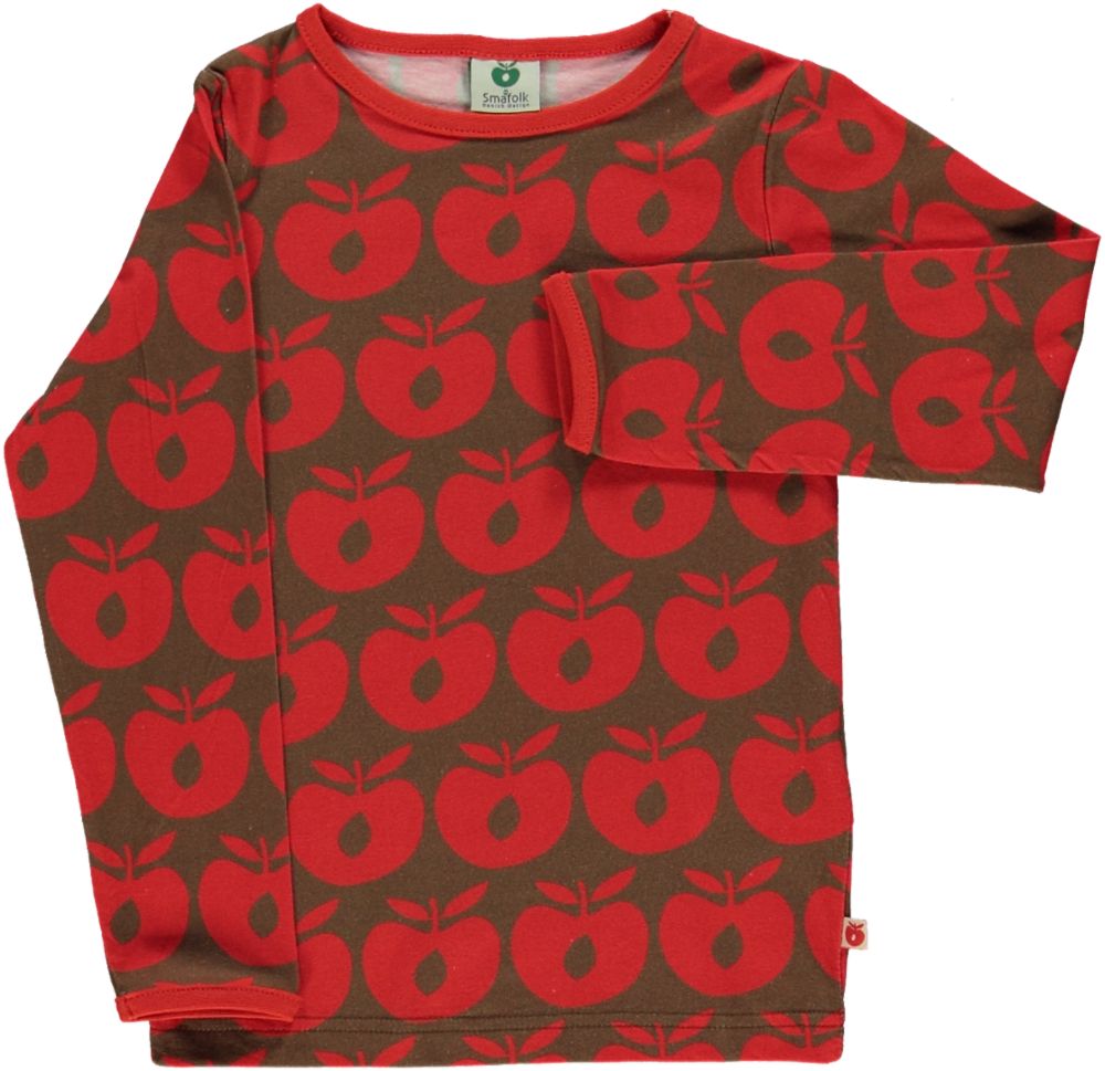Long-sleeved t-shirt retro apples