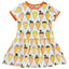 Short-sleeved dress with ice cream