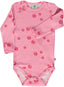 Long-sleeved wool blend bodysuit with apples