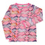 Long-sleeved blouse with horses
