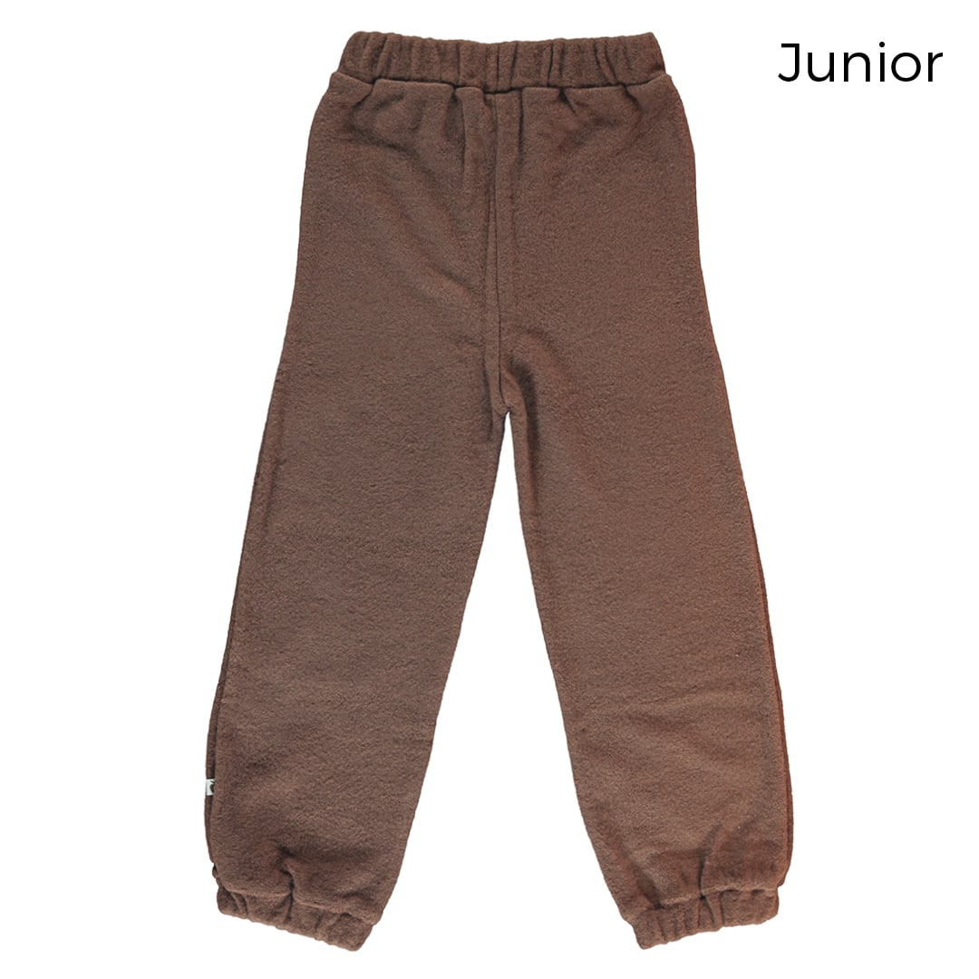 Trousers in thick wool fleece