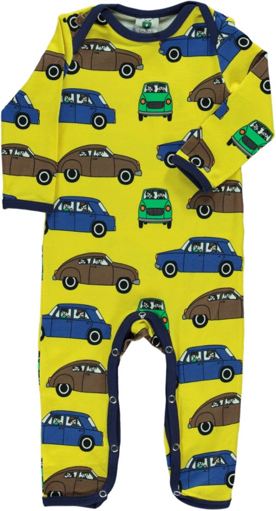 Long-sleeved all-in-one with cars