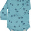 Long-sleeved bodysuit with apples