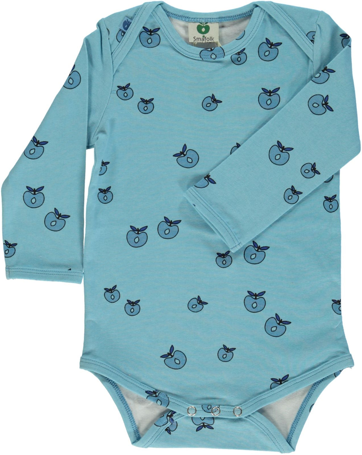 Long-sleeved bodysuit with apples