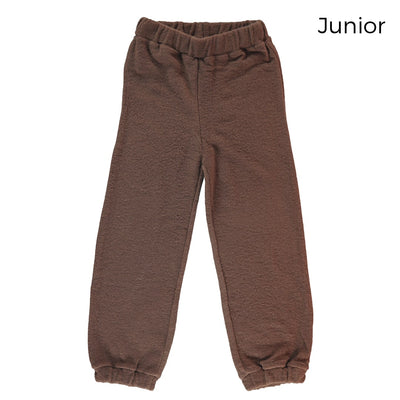 Trousers in thick wool fleece