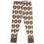 Wool blend leggings with apples