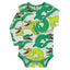Long-sleeved bodysuit with crocodiles