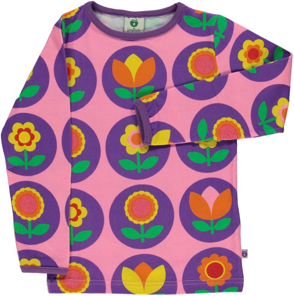 Long-sleeved t-shirt floral print