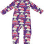 Long-sleeved babygrow with baby in cradle