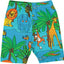 Legging shorts with jungle print