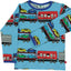 Long-sleeved t-shirt with train