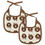 2-pack small bib with apples