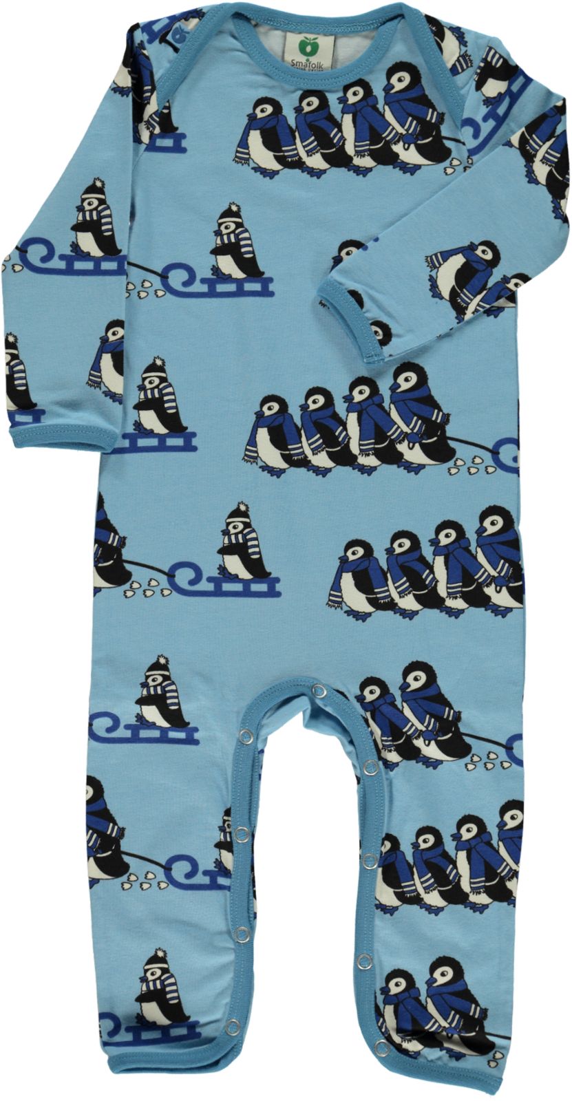 Long-sleeved all-in-one with penguins