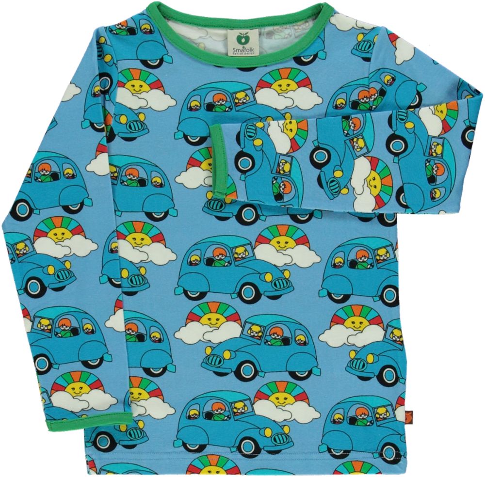 Long-sleeved t-shirt with car