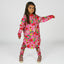 Sweatshirt dress with strawberries