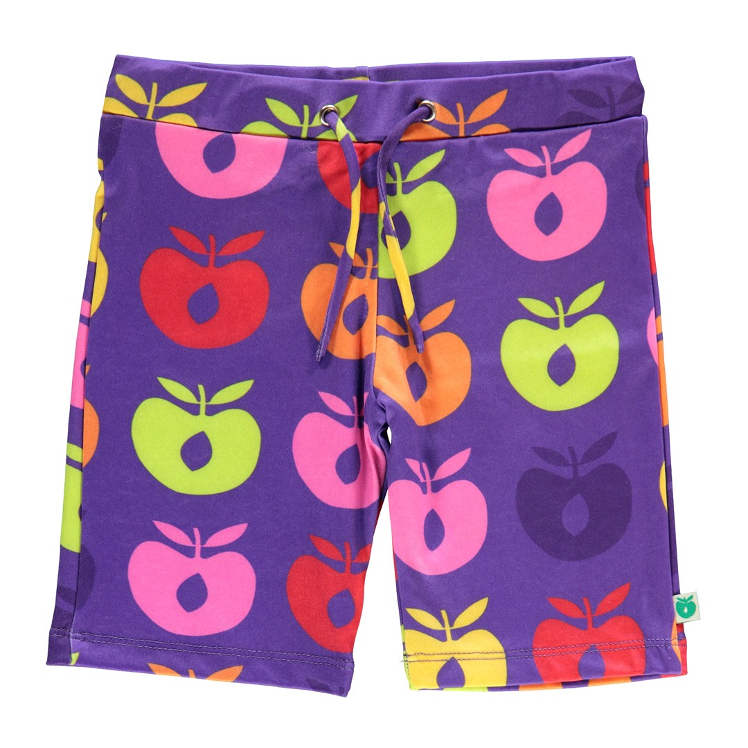 UV50 Swim Trunks with Retro Apples