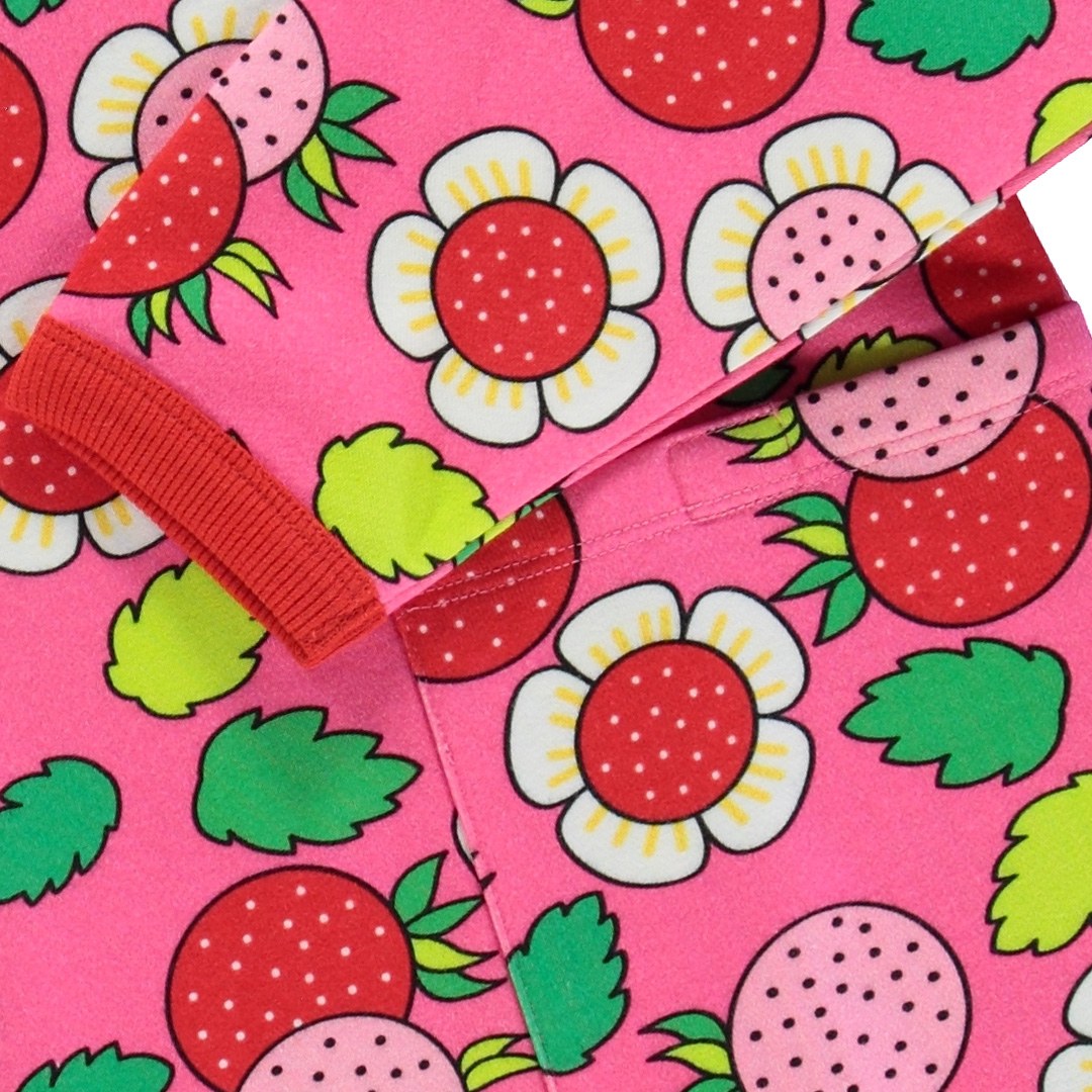 Sweatshirt dress with strawberries