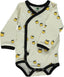Long-sleeved bodysuit for newborns with apples