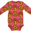 Long-sleeved bodysuit with lions