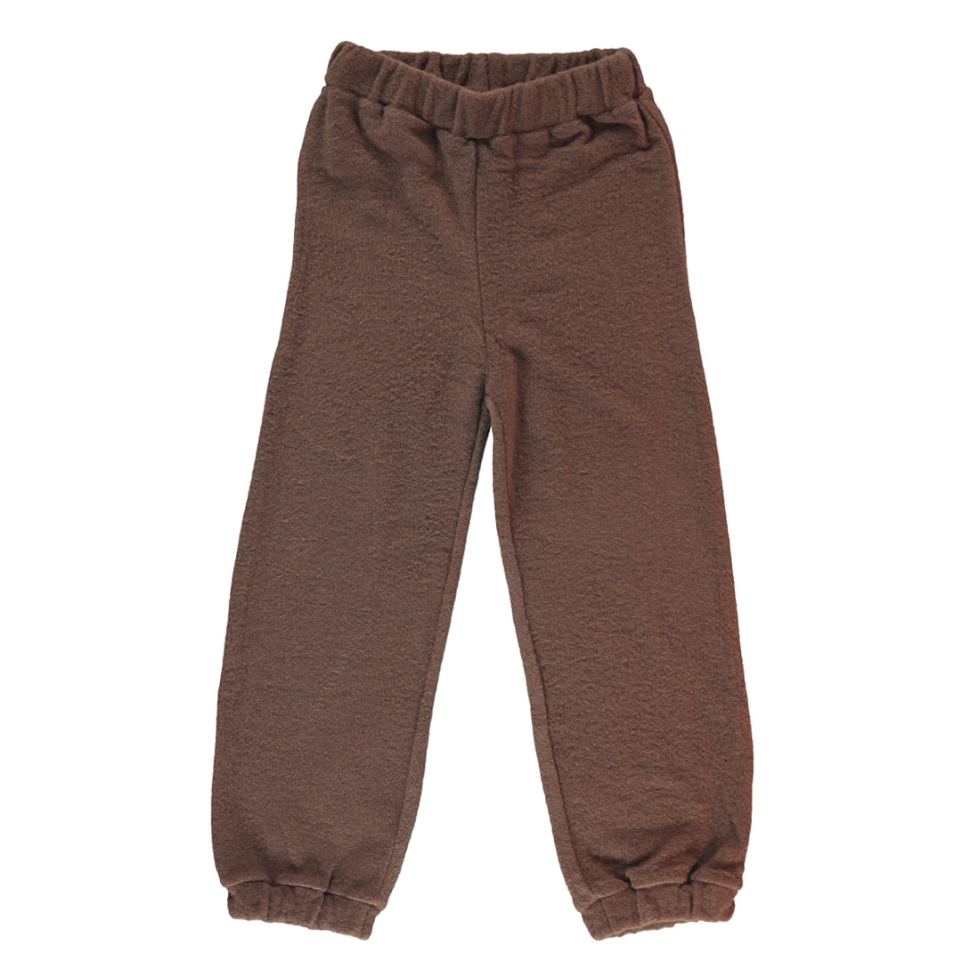Trousers in thick wool fleece