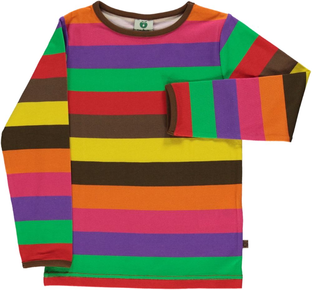 Long-sleeved striped blouse