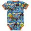 Short-sleeved bodysuit with farm