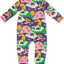 Long-sleeved jumpsuit with night landscape