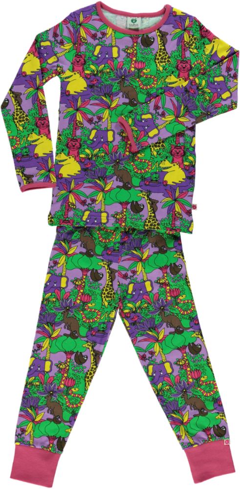 Pajamas with jungle print