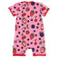Short-sleeved jumpsuit with berries