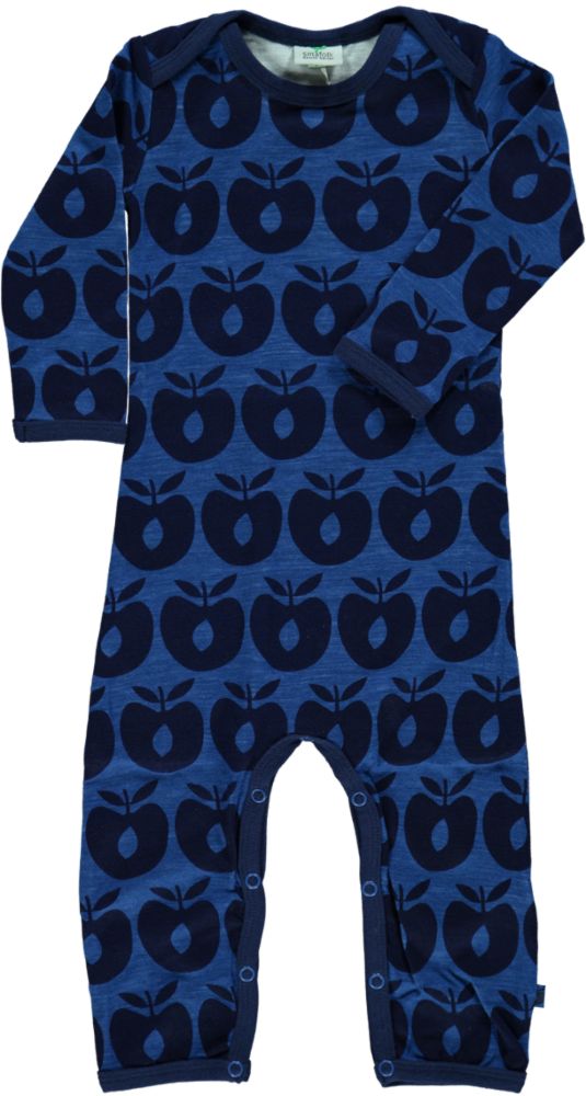 Wool jumpsuit in wool blend with apples