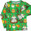 Long-sleeved blouse with a print