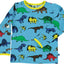 Long-sleeved T-shirt with dinosaurs