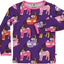 Long-sleeved blouse with horses