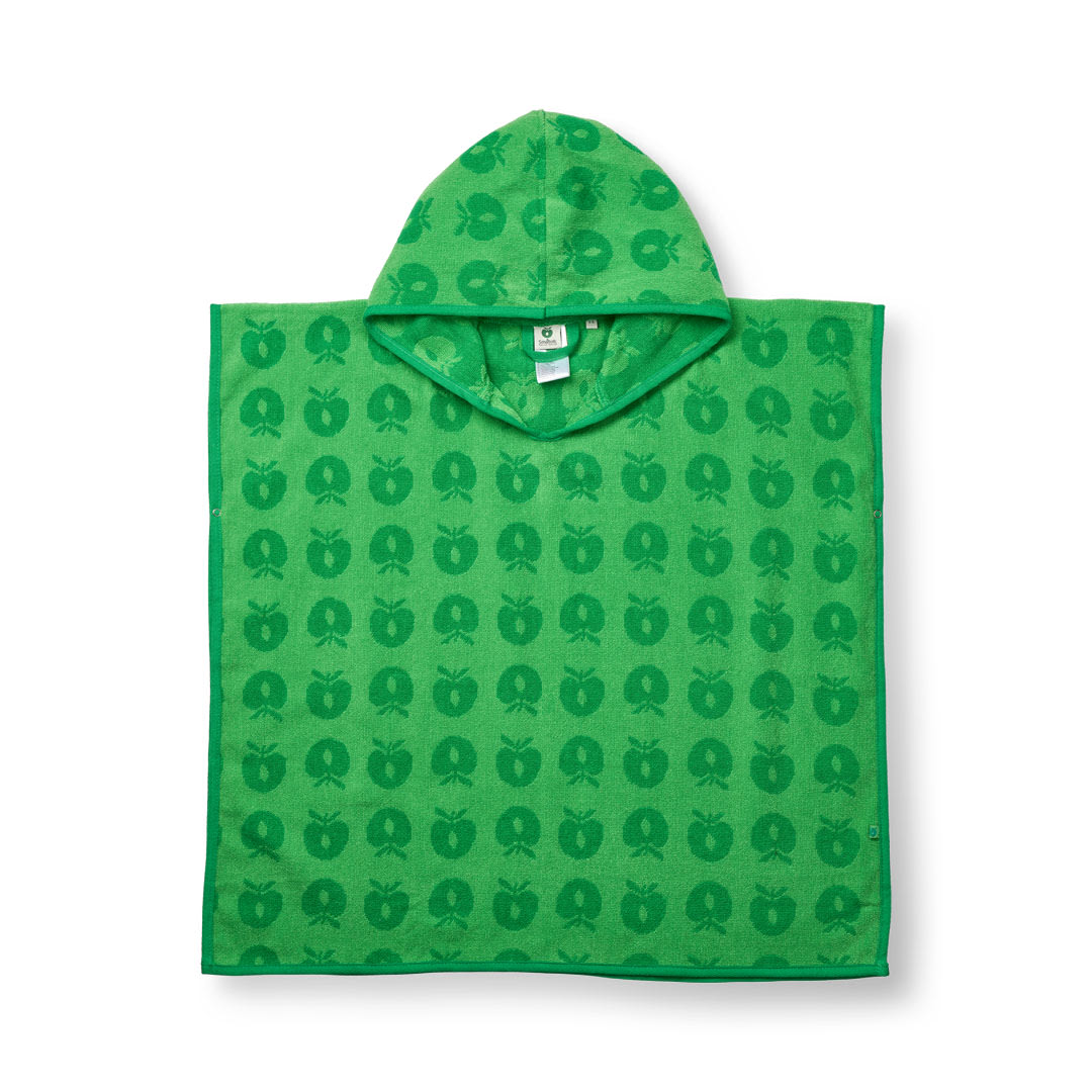 Badeponcho til børn med æbler 