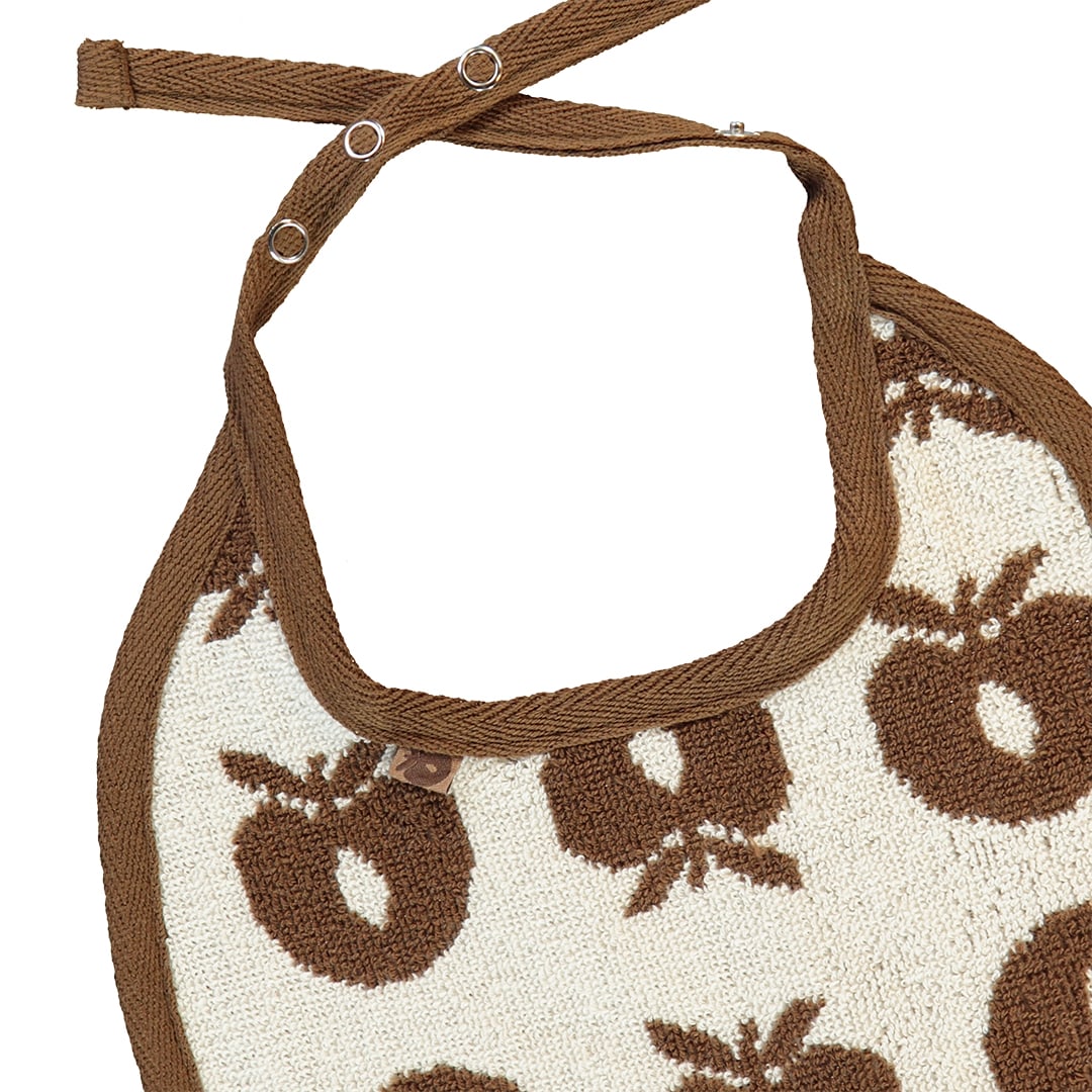 2-pack small bib with apples