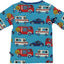 Long-sleeved top with emergency vehicles
