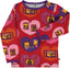 Long-sleeved blouse with hearts