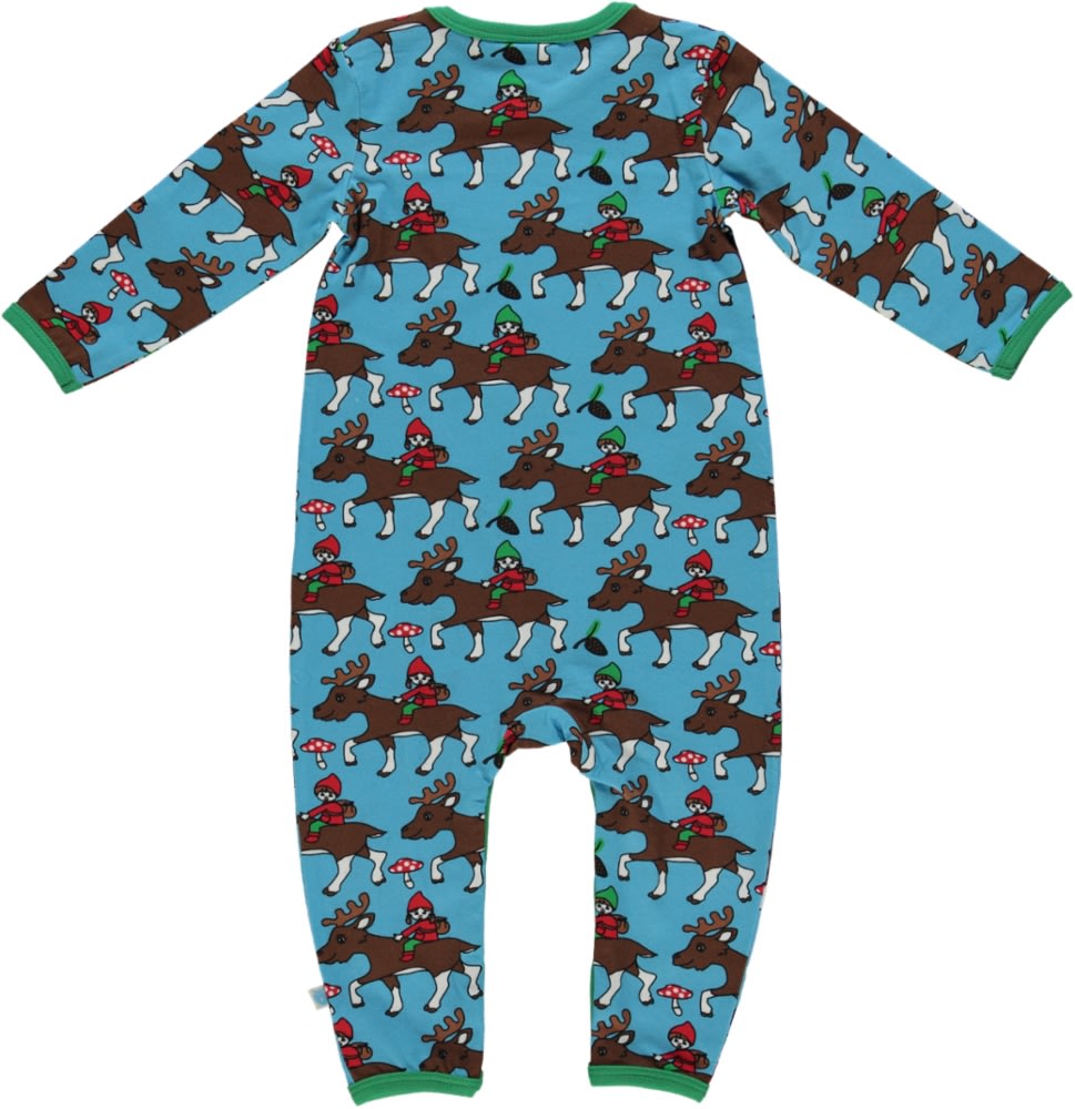 Long-sleeved all-in-one with reindeer