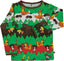 Long-sleeved blouse with forest animals