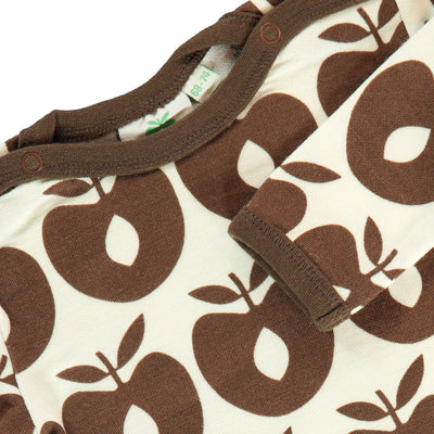 Wool blend bodysuit with apples