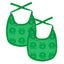 2-pack small bib with apples