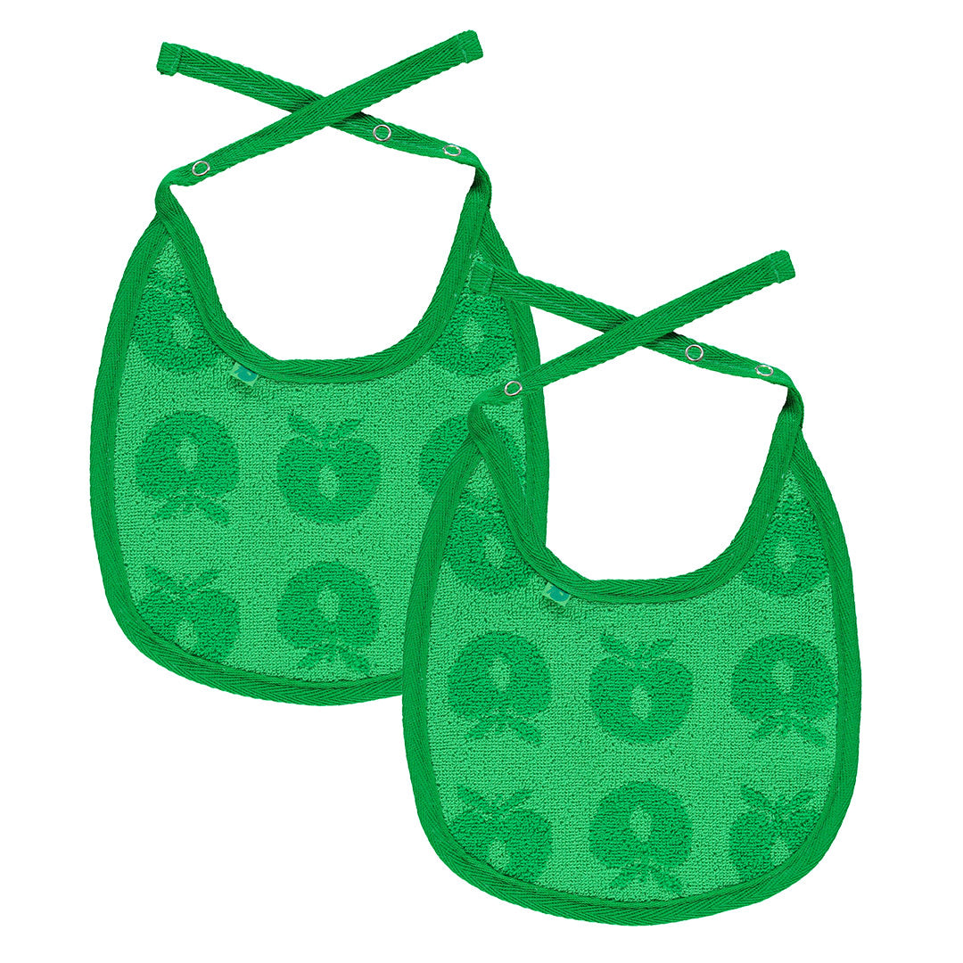 2-pack small bib with apples