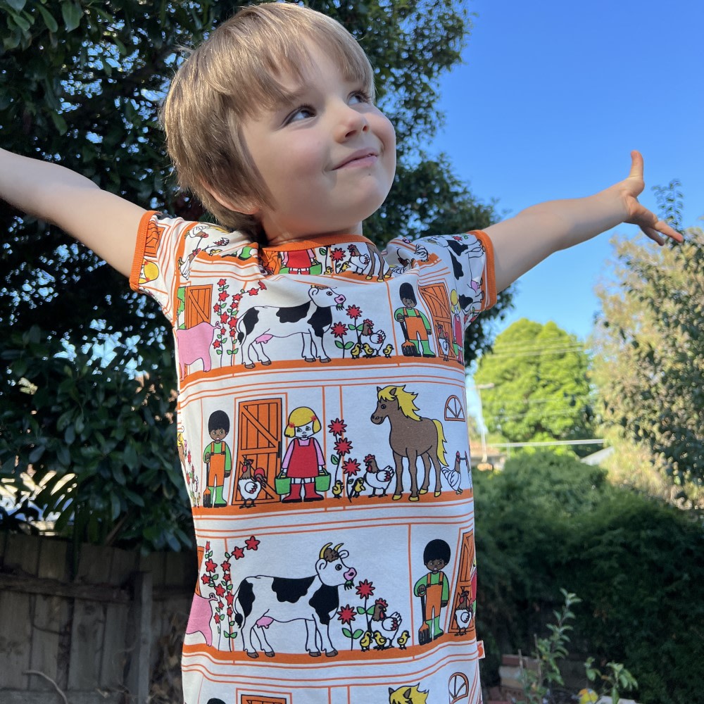 T-shirt with farm animals